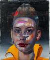 Rayk Goetze: Head One, 2021, Öl auf Leinwand, 60 x 50 cm

